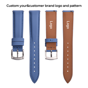 JUELONG, recién llegados, correa de reloj híbrida de cuero de nailon con textura de lona, correa de reloj de tela de vela duradera de 18/19/20/22mm - Product Image 5