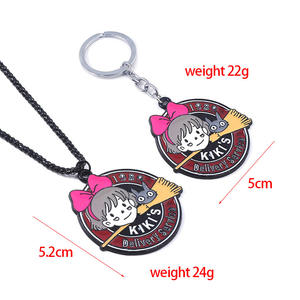 Nuevo diseño Cosplay regalo joyería de moda Anime Metal colgante llavero encantador Collar para mujer - Product Image 5