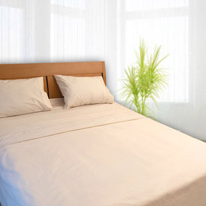 Drap plat blanc anti-acariens pour hôpital, maison, hôtel, durable, vente en gros - Product Image 1