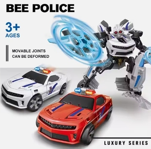 Nueva Aleación de plástico deformación figura de acción juguete <span class=keywords><strong>Robot</strong></span> modelo coche vehículo ornamento rango de edad 5 a 7 años para niños - Product Image 6