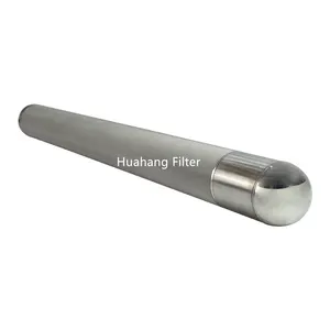 Huahang Supply 1 5 um stainless steel sintered mesh filter cartridge for industry Gas Liquid Filtration