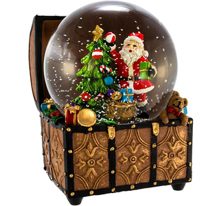 BSCI Factory Christmas Snow <strong>Globe</strong> <strong>Snowman</strong> and Friends Snow <strong>Globe</strong> with LED Lighting - Product Image 2