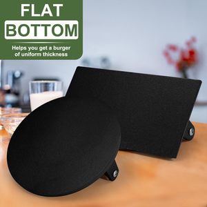 Prensa para Tocino <span class=keywords><strong>de</strong></span> Hierro Fundido <span class=keywords><strong>de</strong></span> Grado Alimenticio, Prensa para Asar Profesional con Mango Ergonómico <span class=keywords><strong>de</strong></span> Madera para Paninis y Sándwiches - Product Image 6