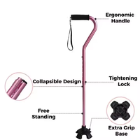 Canne pliante pliable canne de marche pliable pliable léger réglable Portable main bâton de marche béquilles télescopiques