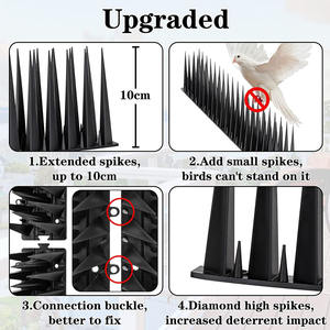 Venta al por mayor de fábrica Anti-Climb <span class=keywords><strong>Bird</strong></span> Pigeon Spikes Fence Eficaz para el hogar Jardín Techo Balcón Control de plagas de insectos - Product Image 4