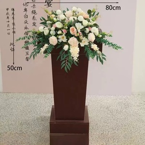 Realista seda blanco rojo rosas pasillo artificial flores corredor boda Navidad evento telón de fondo Decoración - Product Image 3