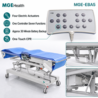 Table d'examen médical multifonctionnelle à ultrasons électrique pour usage hospitalier, avec glissière longitudinale, élévation de la taille et batterie de secours intégrée