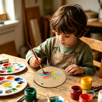 Cercles non finis à faire soi-même avec trous pour décorations murales écologiques de Noël