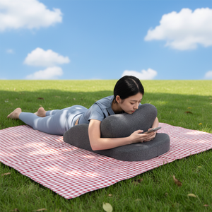 Cojín <span class=keywords><strong>de</strong></span> Soporte Ergonómico <span class=keywords><strong>de</strong></span> Espuma Viscoelástica YUE RISE para Alivio del <span class=keywords><strong>Dolor</strong></span> en Cuerpo, Piernas y Espalda, Soporte Ajustable para Dormir y Acampar, con Funda Extraíble - Product Image 1