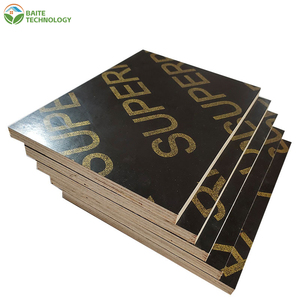 Madera contrachapada de construcción multicapa laminada negra hecha a medida, encofrado de edificio completo de álamo de 5mm para puente al aire libre E1 - Product Image 2