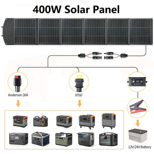 Chargeur solaire pliable haute efficacité 400W avec sorties USB pour les stations d'alimentation Suankin Ecoflow Jackery (modèle UC-400) - Product Image 5