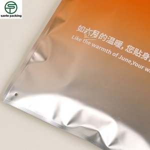 Empaque de Ropa Interior Térmica de Alta Gama con Logotipo Personalizado, Bolsa para Suéter, Aluminizado Degradado Esmerilado, Bolsa con Cierre de Tres Lados - Product Image 6