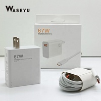 Chargeur Super Rapide de Haute Qualité 120W/67W Prise EU GaN avec Câble Type C 6A pour Xiaomi Redmi 67W Chargeur Étiquette Dorée