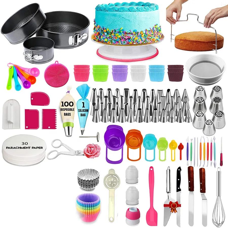 WINKITCHEN frosting tools accessories fondant cutters baking tools cake decorating supplies baking pastry cake tools set