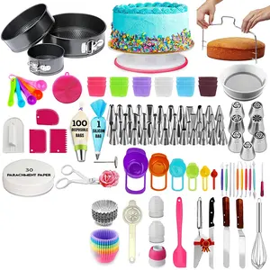 Wincook outils de glaçage accessoires couteaux à fondant outils de cuisson fournitures de décoration de gâteaux ensemble d'outils de pâtisserie