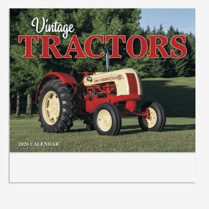Calendriers personnalisés 2027 avec logo, style vintage tracteurs, agrafés, cadeau promotionnel, vente en gros, qualité supérieure - Product Image 2