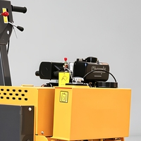 Rouleau compresseur vibrant à double tambour DR600B de 550 kg, largeur 600 mm, 20 kN*2, moteur diesel Changfa 178 refroidi par air