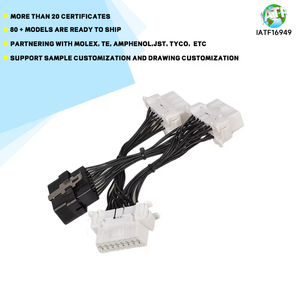 OBDII to J1939直角Yケーブル女性D & 男性Dコネクタ診断ツール2年保証自動車ワイヤーハーネス付き - Product Image 3