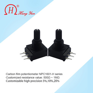 Potenciómetro rotatorio de alta calidad con eje aislado, potenciómetro de película de carbono, componentes pasivos - Product Image 3