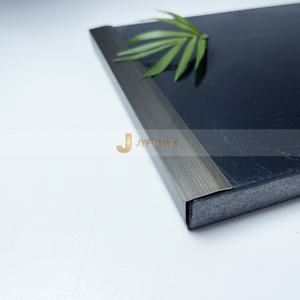 EX723 Aesthetic L Profile 316 Stainless Steel Metal Tile <b>Corner</b> Trim Brushed Gold for Countertop Edge Ceramic - Product Image 6