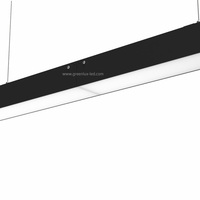 1200mm 1500mm Delgado Plano Ancho lineal LED luz enlazable led luces lineales de oficina