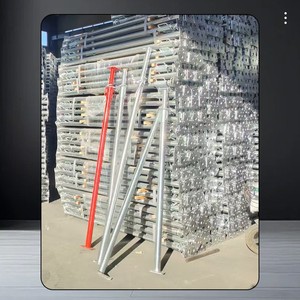 Pilares de soporte de acero ajustables para andamios, soportes telescópicos de acero con recubrimiento en polvo, pilares de soporte inclinados para andamios - Product Image 2