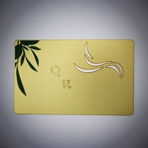 Luxury 24K Gold Plated NTAG216 NFC Business <b>Card</b> Dual Side Hidden Chip Metal Printing for <b>Access</b> <b>Control</b> - Product Image 4