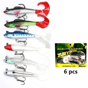 Señuelos <span class=keywords><strong>de</strong></span> simulación <span class=keywords><strong>de</strong></span> cebo <span class=keywords><strong>de</strong></span> pesca <span class=keywords><strong>de</strong></span> goma suave con cola curva <span class=keywords><strong>de</strong></span> con gancho - Product Image 6