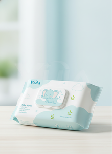 Lingettes pour bébé écologiques et biodégradables en tissu non tissé, douces, pour peaux sensibles, hypoallergéniques, parfum personnalisé, logo personnalisé - Product Image 2