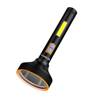 Linterna de alta potencia Smiling Shark, luz lateral COB recargable, lámpara de emergencia para exteriores - Product Image 1