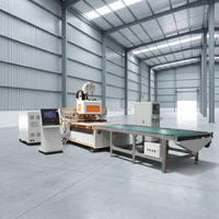 Centre de traitement automatique d'étiquetage à rangée droite 2130 CNC pour le traitement du bois avec ATC linéaire