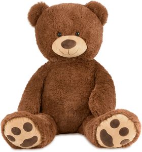 Couette en peluche marron super douce avec gros <span class=keywords><strong>ours</strong></span> en peluche personnalisé avec techniques de lavage de remplissage en coton PP - Product Image 2