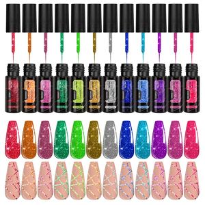 Esmalte <span class=keywords><strong>de</strong></span> <span class=keywords><strong>Uñas</strong></span> Fluorescente <span class=keywords><strong>de</strong></span> 5ml, Línea Diamante Francesa, Pintura Brillante para <span class=keywords><strong>Uñas</strong></span>, Esmalte UV Semipermanente, Barniz para Diseño <span class=keywords><strong>de</strong></span> <span class=keywords><strong>Uñas</strong></span> DIY - Product Image 3