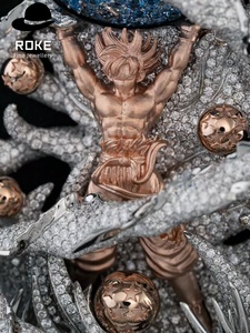 Pendentif unisexe <span class=keywords><strong>Dragon</strong></span> <span class=keywords><strong>Ball</strong></span> <span class=keywords><strong>Z</strong></span> en or 9K/10K entièrement pavé de diamants - Bijoux de luxe Hip Hop Anime (certifié IGI) pour mariage <span class=keywords><strong>et</strong></span> fiançailles - Product Image 3
