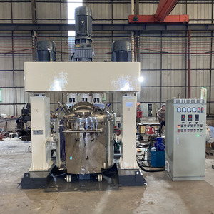 Mélangeur planétaire double Ligne de production d'adhésifs en silicone Mélangeur planétaire 10kg pour vernis à ongles, baume cosmétique, crème pour le visage - Product Image 1