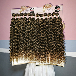 Extensions de cheveux synthétiques Julianna, lot de 6 pièces, 65 cm, bouclées Jerry Water, tissage doux, résistantes à la chaleur, en <span class=keywords><strong>fibre</strong></span> protéinée Opal - Product Image 1