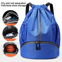 Sac de sport imperméable pour garçons et filles, sac à dos de football et sacs pour basketball, volley-ball et football avec compartiment pour ballon