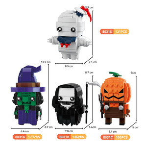 Bloques de Construcción de Partículas Pequeñas para Halloween, Aprobados por TIC, Juguete Creativo de Ensamblaje DIY, Venta al por Mayor para Inauguración de Tiendas, Regalo - Product Image 4