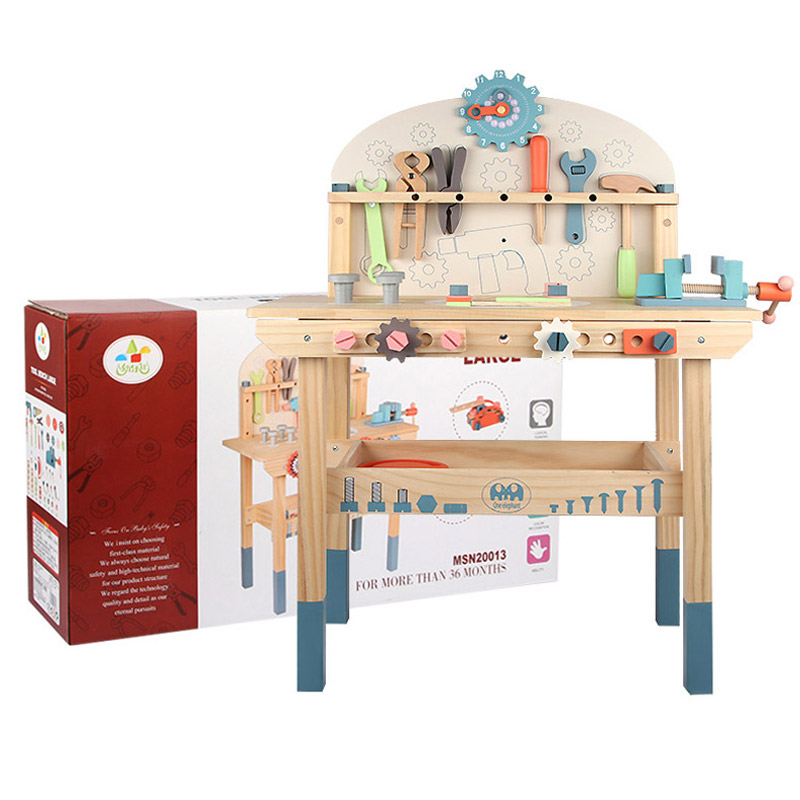 Деревянный стол для сборки, игрушки Монтессори, детские развивающие деревянные строительные блоки, игрушки для дошкольников, разнообразные гайки