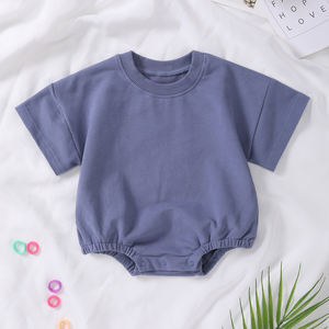 Romper Bayi Bordir Custom, Bahan Katun, Bagian Bawah Elastis, Sweatshirt & Hoodie Crewneck Oversize, Romper Sweatshirt Bayi - Product Image 2