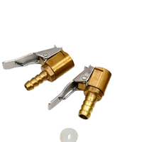 Connecteur de valve de pneu, clip de verrouillage, embout de pompe à air, 6 mm, 8 mm, gonfleur de pneu portable, embout de gonflage de pneu en laiton