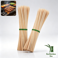 Brochettes en bambou écologiques jetables pour barbecue en plein air, présentation de plats de fête, kebab, satay, grillades, vente en gros