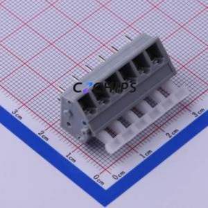 KF243-5.0-6P Spring Terminal Block Through hole Component (THT),P=5mm Connector 5mm 6P 6 17A - Product Image 1