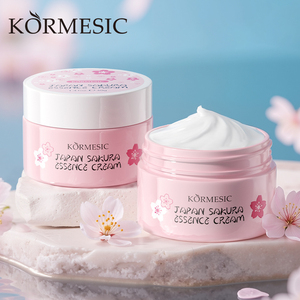KORMESIC 40g Bpom Certifié Marque Privée Personnalisé OEM Vente en Gros <span class=keywords><strong>Japon</strong></span> <span class=keywords><strong>Sakura</strong></span> Crème Visage Essence Éclaircissante et Hydratante - Product Image 1