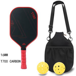 Pala de Pickleball de Fibra de Carbono T700 de 16 mm Aprobada por la USAPA con Bolsa de Transporte y Pelotas - Product Image 4