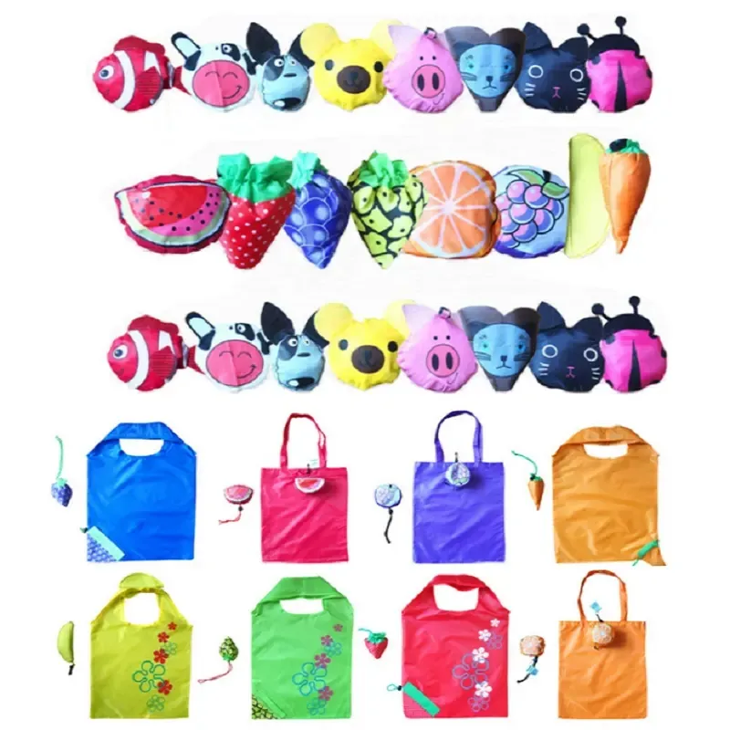 Ulikeke günstige kreative individuelle einkaufstaschen in fruchtform für verschiedene lebensfähige tragbare faltbare grüne gemüse-einkaufstaschen