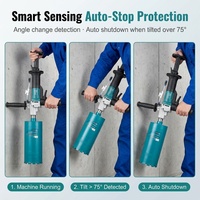 Perceuse à eau sans balais 2100W 178mm légère pour le perçage diamanté humide, idéale pour la rénovation de bâtiments et le perçage de canalisations