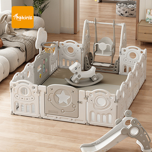 Corralito <span class=keywords><strong>Plegable</strong></span> de Plástico para Bebés, Parque Infantil, Corralitos de Juegos para Bebés, Valla de Juego para Bebés y Niños Pequeños - Product Image 1