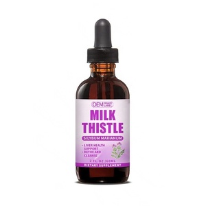Extracto de Cardo Mariano Orgánico en Gotas Líquidas, Marca Privada OEM/ODM, Desintoxicación Hepática, Extracto de Cardo Mariano para Adultos - Product Image 1