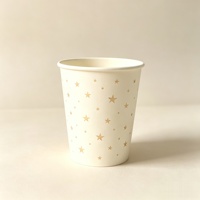 Gobelets en papier biodégradables, imperméables, de qualité alimentaire, recyclables, écologiques, à paroi simple, avec feuille d'or, fabriqués en Chine